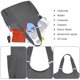 thumbnail image 3 of Bolsos para compras Bolsos de hombro de gran capacidad Bolsos casuales simples Bolso de mano Multi bolsillos Bolso liviano Bolso de hombro para mujeres y hombres, 3 of 6