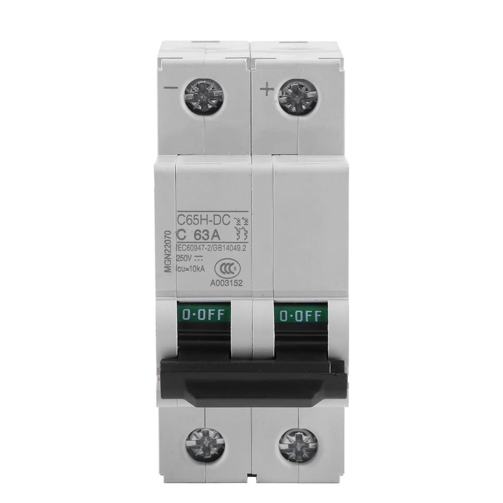 2p 63a DC400V MCB PV Solar Energy Photovoltaic DC Circuit Breaker for sale online 