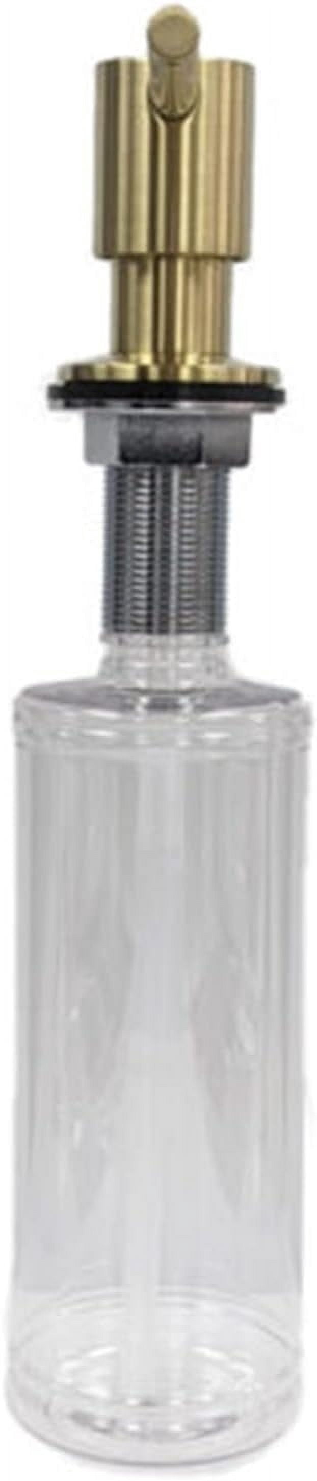 Strictly Sinks Contemporary Liquid Soap Dispenser - Stainless Steel Dish Soap Dispenser, Refillable Kitchen Soap Dispenser for Kitchen Sink, Soap Dispenser Bottle with Stainless Steel Pump