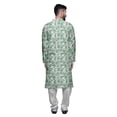 thumbnail image 3 of Atasi Kurta Pyjama de Fête pour Hommes, Col Mandarin, Ensemble Ethnique Imprimé Kurta, 3 of 5