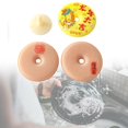 thumbnail image 6 of DOMELAY Dishwashing Brush Cleaning with Suction Cup Kitchen Cleaning Sponge for Home Use 1 Yellow 2 Pink, 6 of 9