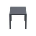thumbnail image 3 of Luxury Commercial Living 55" Solid Gray Rectangular Outdoor Patio Dining Table, 3 of 6