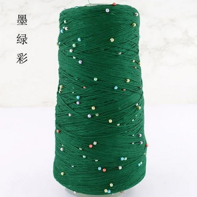 350g Pearl Mercerized Cotton Yarn Hand-knitted Cotton Pearl Lace Line Fine Crochet Thread Bead Thread Diy Hand-braided Thread