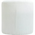 thumbnail image 4 of Pemberly Row Modern / Contemporary Soft Microsuede Fabric Cream Ottoman / Stool, 4 of 8