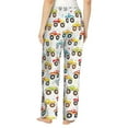 thumbnail image 3 of Goofa Cartoon Monster Trucks Printed Soft Pajama Pants for Women, Wide Leg Comfy Casual Lounge Yoga Pants-X-Large, 3 of 9