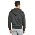 thumbnail image 4 of Men's Heavyweight Fleece Active Casual Cotton Long Sleeve Full-Zip Hoodie, Charcoal Grey XL, 1 Pack, 4 of 4