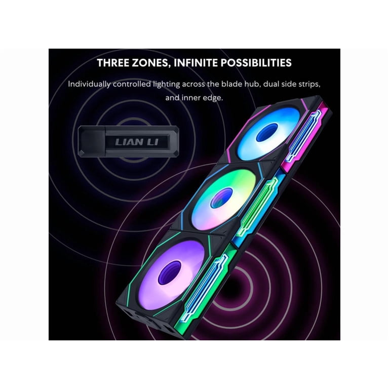 Lian Li 12SLIN1W3W Wireless 120mm ARGB Case Fans SL-Infinity