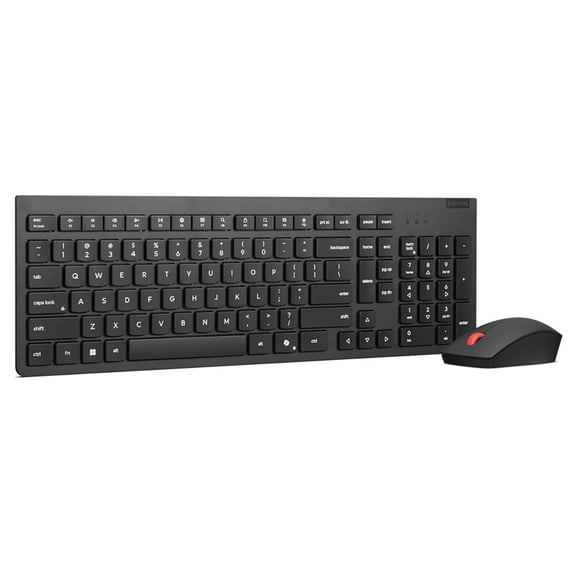 Lenovo Essential Gen 2 Wireless Keyboard and Mouse Combo, US English, Black