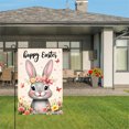 thumbnail image 3 of Happy Easter Bunny With Flower Crown Garden Flag For Home Outdoor Garden Yard Decor 12x18 Inch, 3 of 5