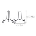 thumbnail image 3 of 2pcs Plate Stands Display Holders Wrought Iron Display Stands Photo Frame Holders, 3 of 8