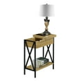 thumbnail image 6 of Convenience Concepts Tucson Flip Top End Table with Charging Station and Shelf, English Oak/Black, 6 of 10