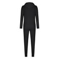 thumbnail image 4 of Timegard Plus Size Outfits for Women Zip up Hooded Drawstring Jackets with Pockets Slim Fitted Pants Sets, 4 of 6