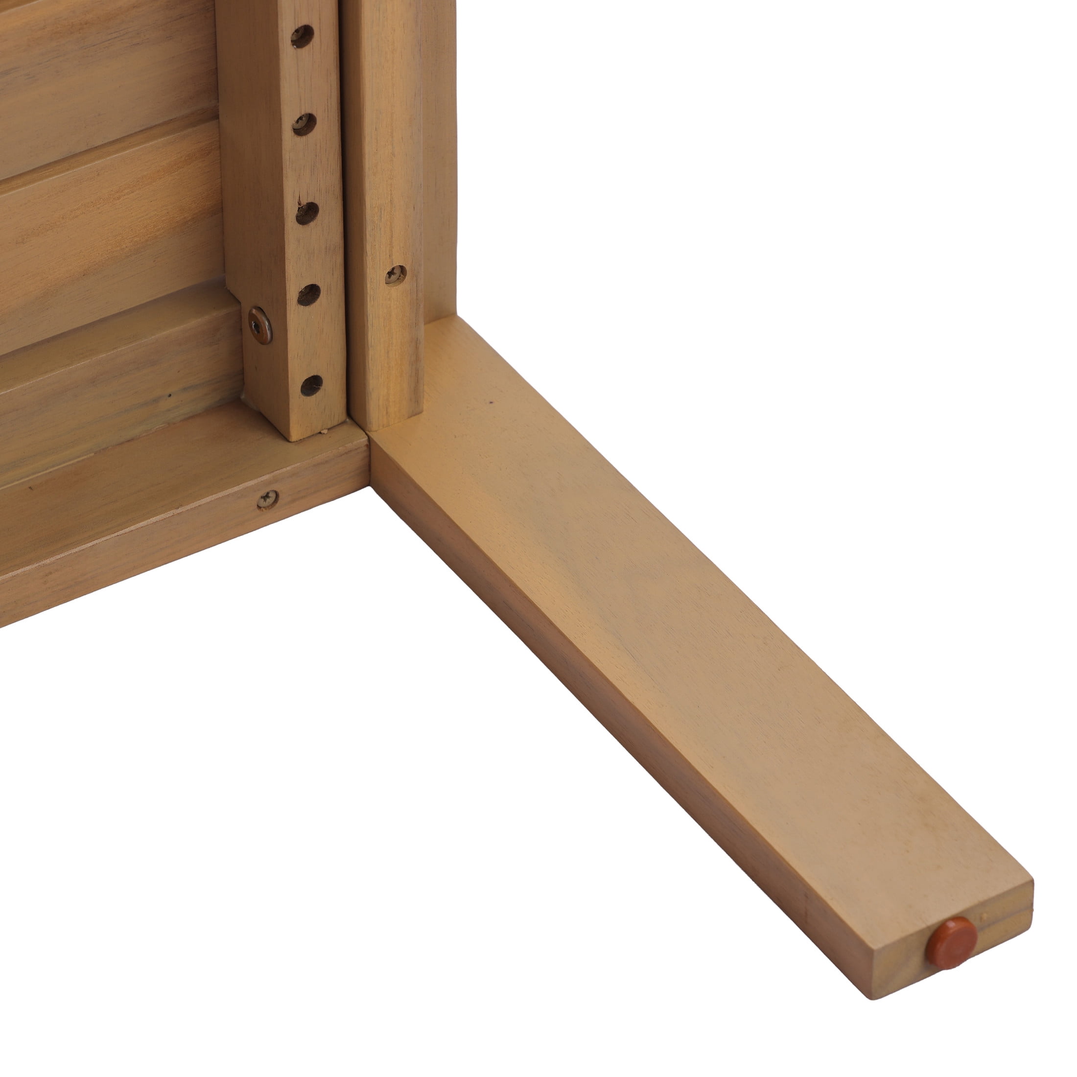 Christopher Knight Home 43.31" Outdoor Coffee Table with Slatted Water-Draining Top, Light Teak