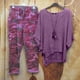 thumbnail image 2 of Conjunto de tops y pantalones de manga corta con cuello redondo y estampado para mujer Wmkox8yi  bvn1604, 2 of 8
