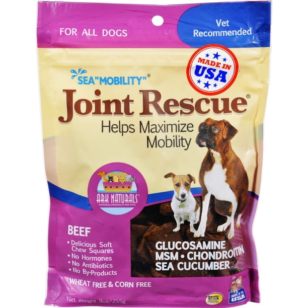 Ark Naturals Sea Mobility Joint Rescue Beef Jerky for Dogs, 9 oz