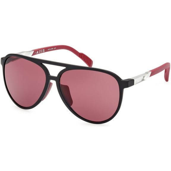 Sunglasses Adidas Sport SP 0060 02S Matte Black / Bordeaux