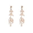 thumbnail image 3 of PVCS Boho Retro Metal Handheld Roses Geometric Hollow Earrings Ladies Jewelry, 3 of 7