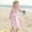 Pink, variant on RTKFRFLM Toddler Girls Casual Dresses Summer Baby Floral Print Strappy Dress Lightweight Dress With Adjustable Ties For Beach Casual Outfits Girl Beach Sundress Dresses,Size 2-3 Years