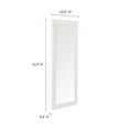 thumbnail image 4 of Modway Emmeline Scalloped Rectangle Floor Mirror in White, 4 of 9