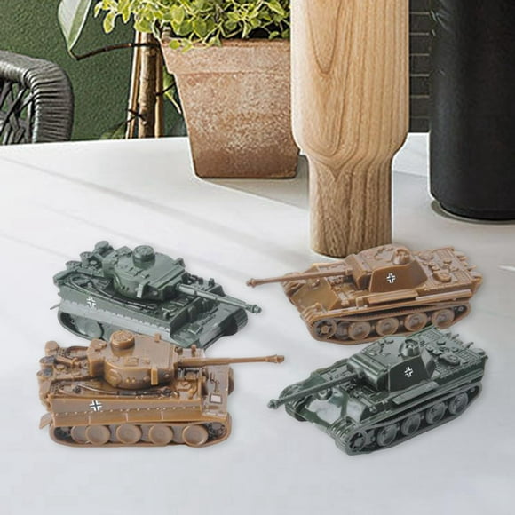 1/144 Modelo De Tanque Tiger Panther Tipo Fuerte Giratorio Para Exhibir Recuerdo Yotijar Vehículo cisterna