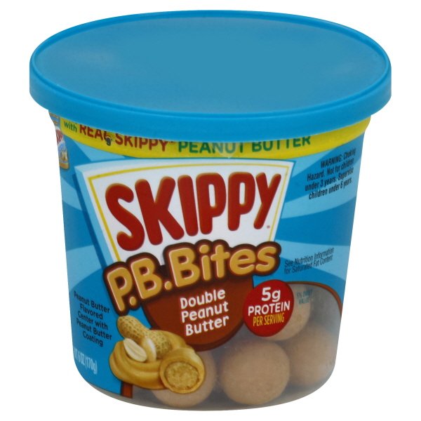 SKIPPY P.B. Double Peanut Butter Snack Bites, 6 oz