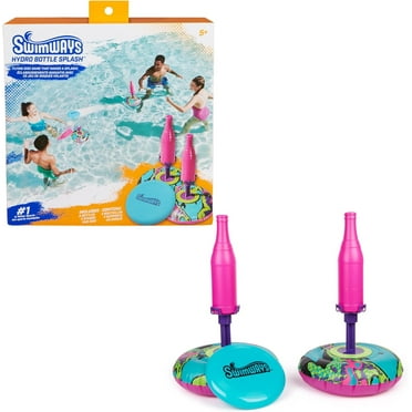 SwimWays Hydro Bottle Splash, Pool Toys for Kids and Adults, Throwing Disc Swimming Pool Game, Outdoor Toys for Kids Aged 5 & Up