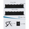 thumbnail image 5 of Fishing Rod Rack Holders Wall-mounted Fish Pole Holder for Garage & Boat 6-Rod Storage Racks (Horizontal Black, 1 Pair), 5 of 12
