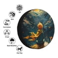 thumbnail image 4 of Naloa Whimsical Starry Night Scene PVC Leather Spare Tire Wheel Cover Spare Tire Cover, for Car Truck SUV Camper Trailer Universal Fit(14-17in)-15 inch, 4 of 6
