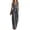 9# Gray, variant on Womens Work Jumpsuit Formal Office Sleeveless Wide Leg Jumpsuits Dressy Romper Black L