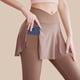 thumbnail image 3 of Gibobby Yoga leggings Pantalones de Yoga de alta elasticidad transpirables personalizados para mujer, mallas deportivas de secado rápido, mallas de (Café,CH), 3 of 4