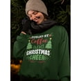 thumbnail image 2 of Coffee And Christmas Cheer Sweatshirt Women -Smartprints Designs, Female x-Large, 2 of 4