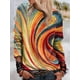 thumbnail image 2 of Sudadera con capucha con pintura al óleo para mujer, sudadera con capucha de moda Y2k, ropa de cuello redondo, jerséis de lujo, sudaderas con capucha de arcoíris, abrigos para niña, primavera, 2 of 4