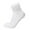 White, variant on 3 Pairs of Non-Skid Diabetic Cotton Quarter Socks with Non Binding Top (Gray, Sock Size 10-13)
