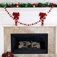 thumbnail image 6 of Christmas Felt Ball Garland Banner Festive Felt Material Home Decor for Mantel Holiday Party Birthday Scene, 6 of 9