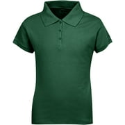 Premium Short Sleeves Girls Polo Shirts – ScotchGuard Treated, Stain Resistant