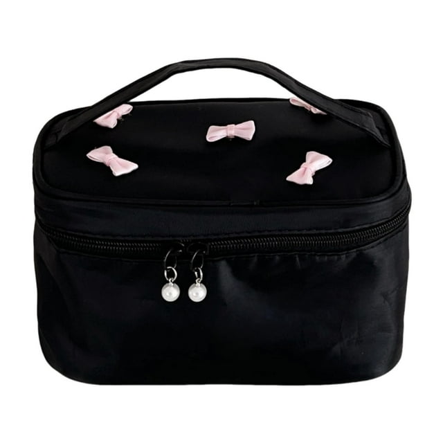 Boletín de viaje de maquillaje Bolsa de tocador con manija de transporte de gran capacidad Artista de maquillaje Cepille de maquillaje para viajar