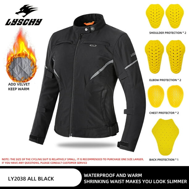 LYSCHY-Chaqueta de Motocross para mujer, ropa de montar, impermeable, resistente al desgaste, todoterreno, cálida, anticaída, Otoño e Invierno