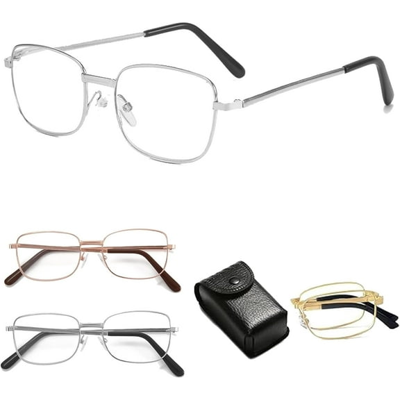 Charmoo Reading Glasses, Multifocus Photochromic Charmoo Progressive Reading Glasses, Folding for Women Men