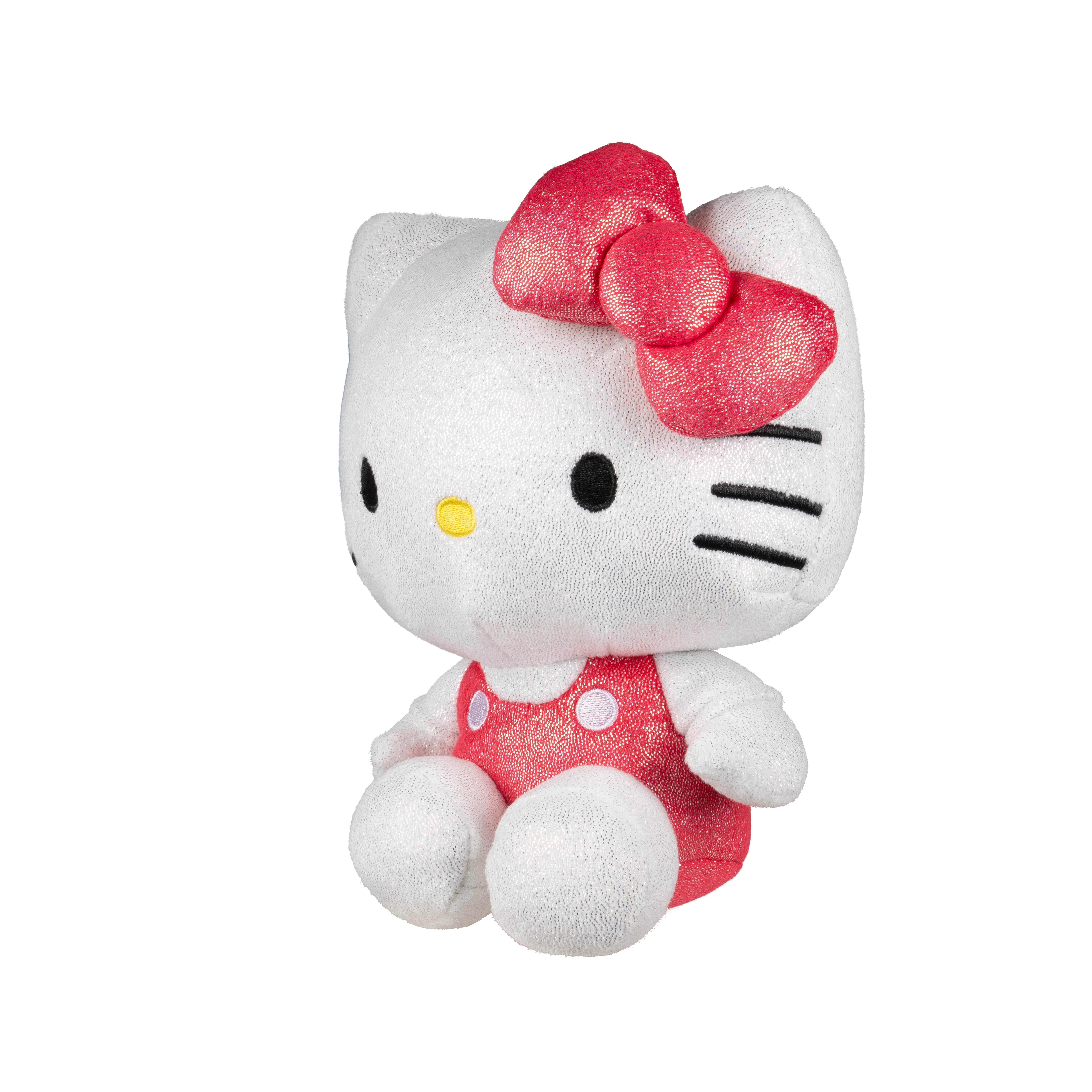 Hello Kitty - 8 inch Hello Kitty Metallic Foil Red Overalls Outfit Premier Plush