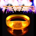 thumbnail image 2 of Flash LED Light Party Concert Show Silicon Bracelet Bangle Wristband (Yellow), 2 of 4