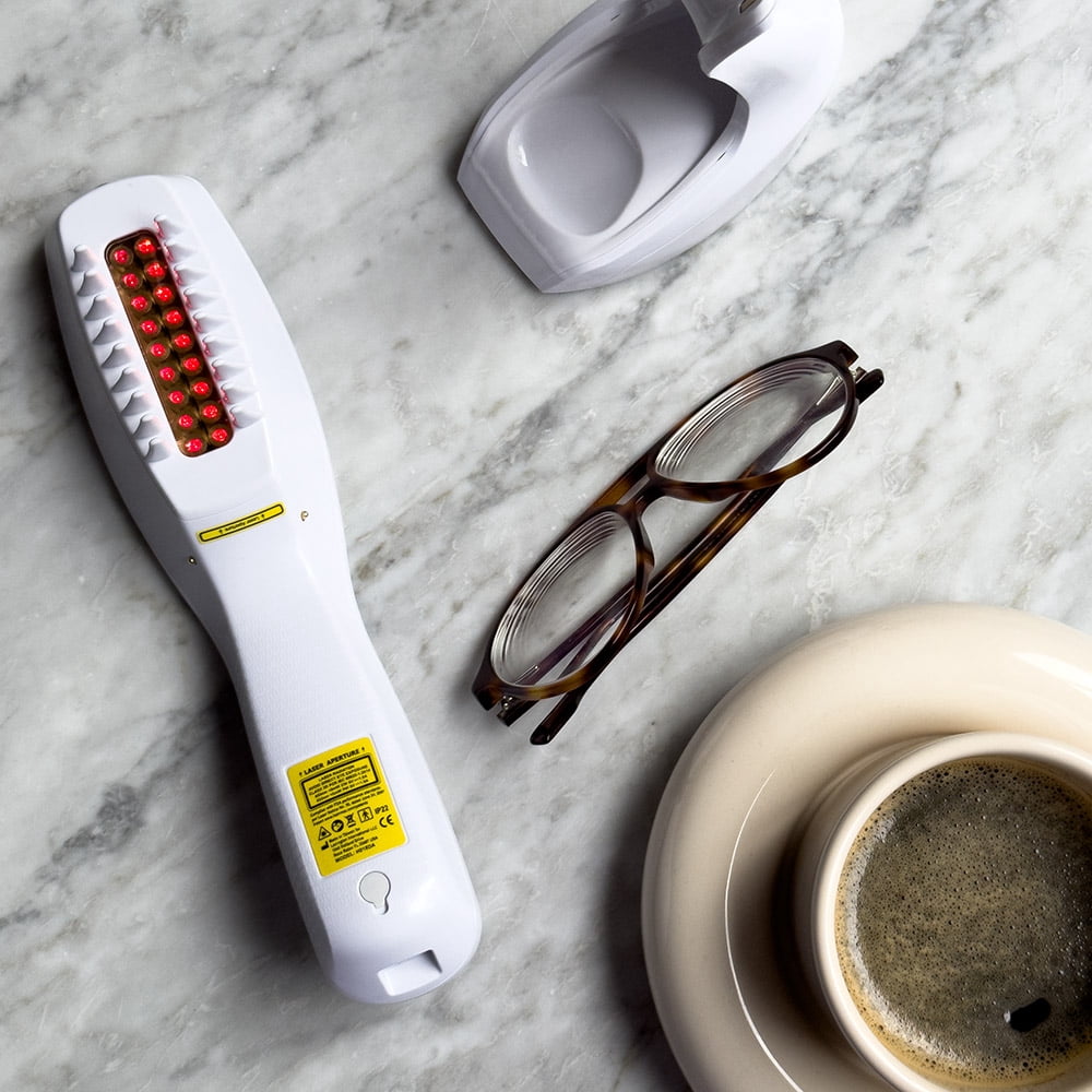 Actonis Dual Action 18 Laser Comb (FDA Cleared), 100% Medical-Grade Dual Wavelength Lasers, Hair Growth Device, Red Light Therapy For Hair Growth and Regrowth (Dark Silver)