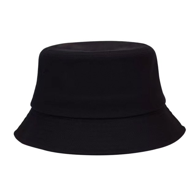 Guardurnaity Sombrero de pescador de algodón que no se desprende y a prueba de arañazos para el diario Sombrero de pescador de imitación para Sombreros Negro-M