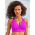 thumbnail image 5 of Swimsuits for All Women's Loop Strap Halter Bikini Top, 5 of 6