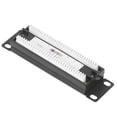 thumbnail image 1 of 8 Ports Wall Mount  Patch Panel CAT6 Unshielded Wiring Bracket  Cable Rack For 23-28AWG Cable, 1 of 8