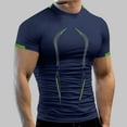 thumbnail image 6 of Elvqul Short Sleeve T-Shirts for Men Fast Drying Stylish T Shirts Navy Pullover Sports Graphic Breathable Everyday Mens Shirts Gym, 6 of 6