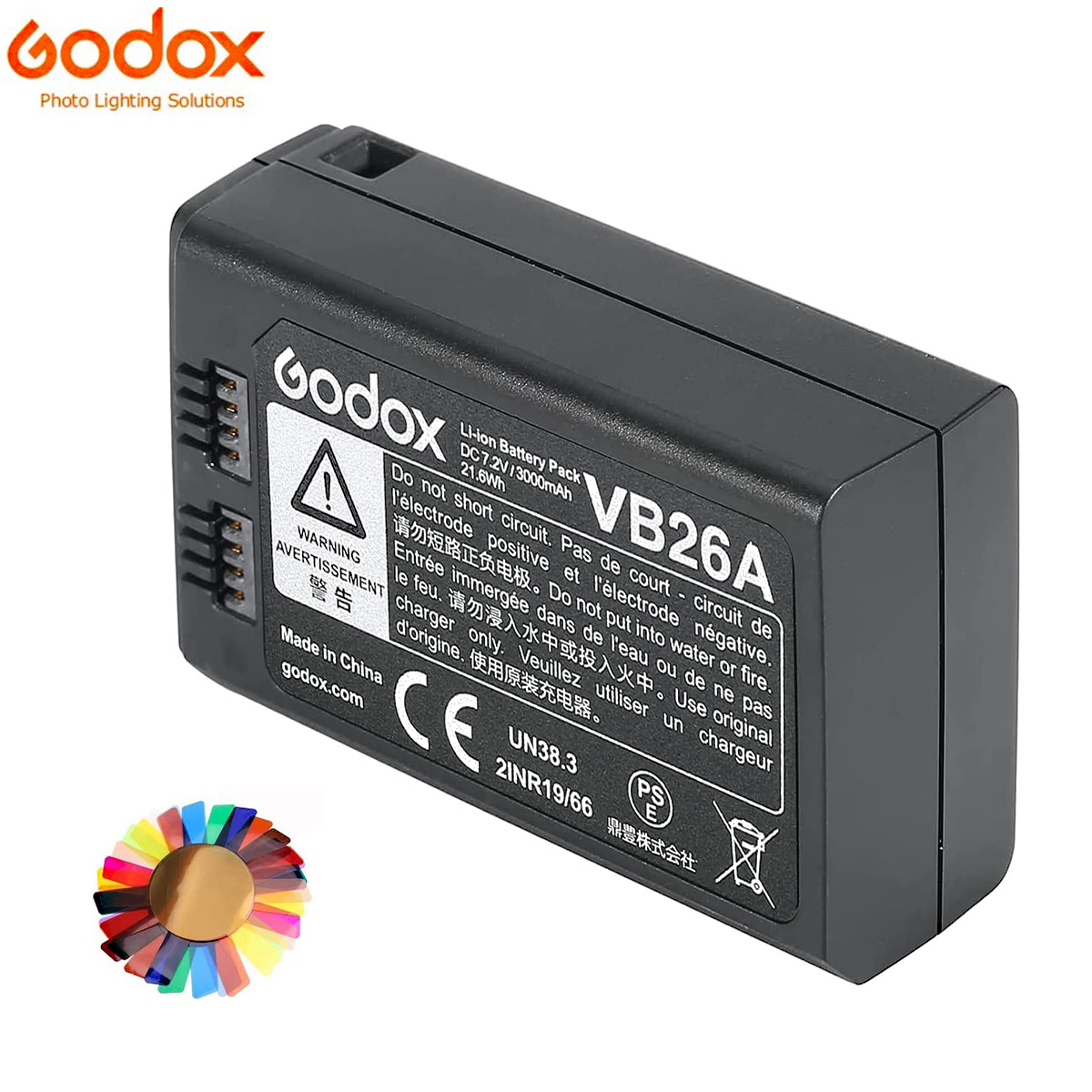 Batterie Godox VB26A / VB26B 3000mAh Pour Flash V1 V860III V850III