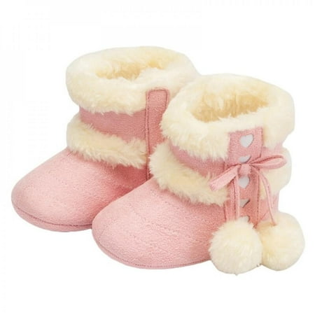 

MEROTABLE Baby Boys Girls Snow Winter Boots Soft Sole Winter Warm Crib Boot Shoes