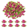 thumbnail image 1 of Uxcell 100 Pcs Mini Lazos de Rosas de Cinta para Manualidades, Adorno Artificial de 15mm/0.6" de Diámetro para Decoración de Bodas, Cumpleaños y Festivales, Púrpura Oscuro, 1 of 7