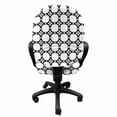 thumbnail image 3 of Abstract Office Chair Slipcover, Retro Style Simplistic Repetitive Pattern Geometric Monochrome Ornaments, Protective Stretch Decorative Fabric Cover, Standard Size, Charcoal Grey White, by Ambesonne, 3 of 5
