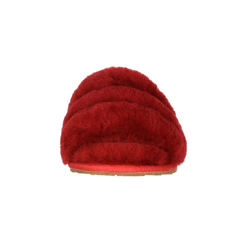 UGG Kids Fluff Yeah Slide (Toddler/Little Kid) Ribbon Red